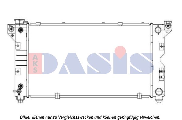 AKS DASIS radiatorius, variklio aušinimas 520614N